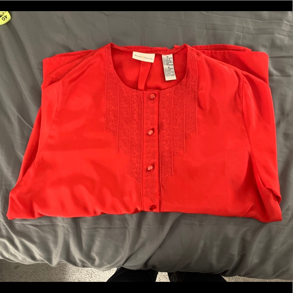 Red Vintage Button Down